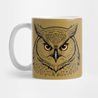 Enchanting Owl Face Texture Mug